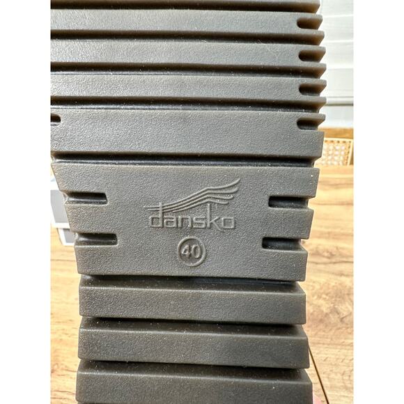 Dansko Linley Burnished Calf Grey Slip Ons Leather Sz 9.5/10 US NIB Arch Support - Picture 13 of 15